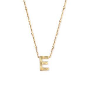 Kendra Scott Gold 'E' Pendant Necklace